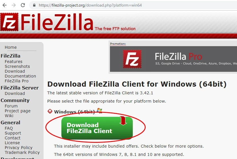 wordpress filezilla