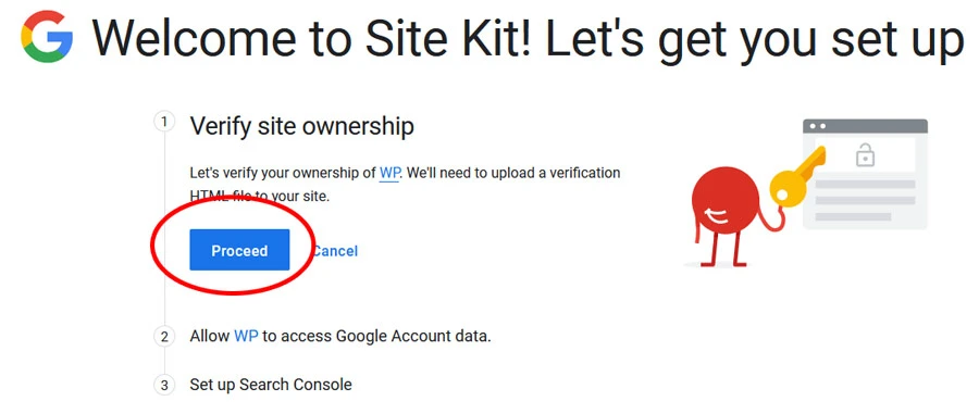 verify wordpress website ownership to google