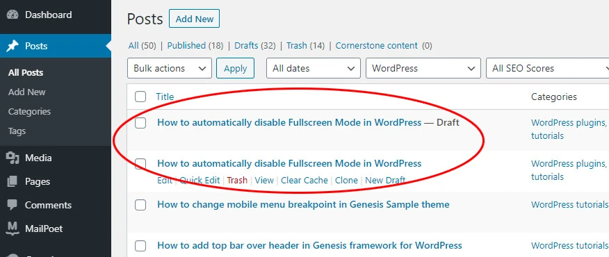 how to clone page in wordpress