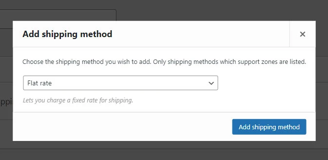 how to set up flat rate shipping in woocommerce