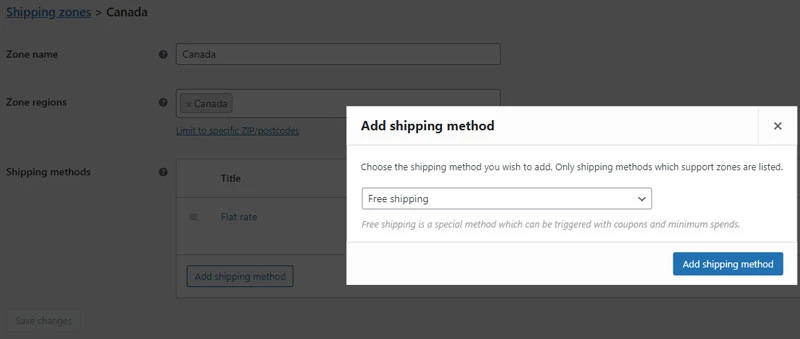 woocommerce free shipping over amount