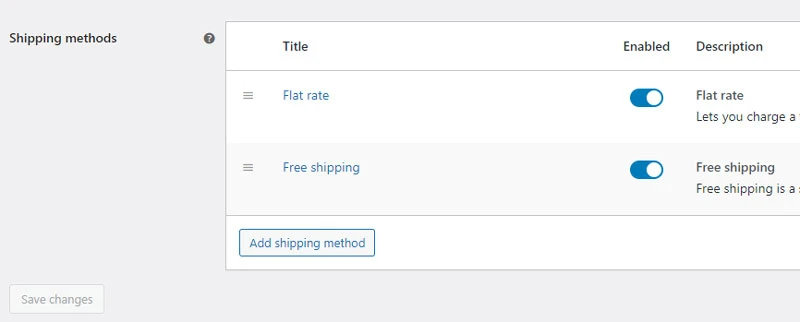 woocommerce set up free shipping