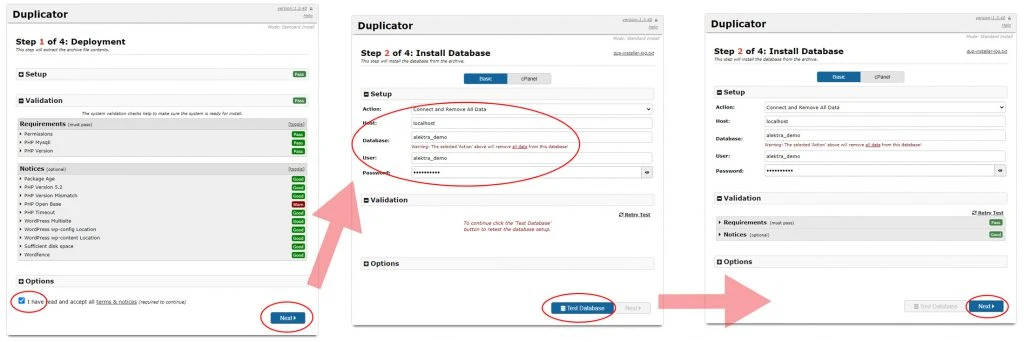 restore wordpress website from backup using duplicator