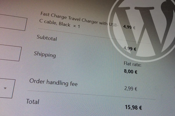 How to add order handling fee to WooCommerce order