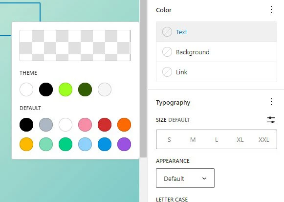 how to set custom colors in wordpress
