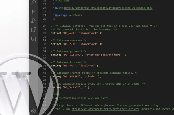 How to change WordPress database password