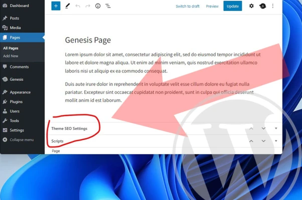 How to remove Theme SEO Settings and Scripts from pages and posts in Genesis themes
