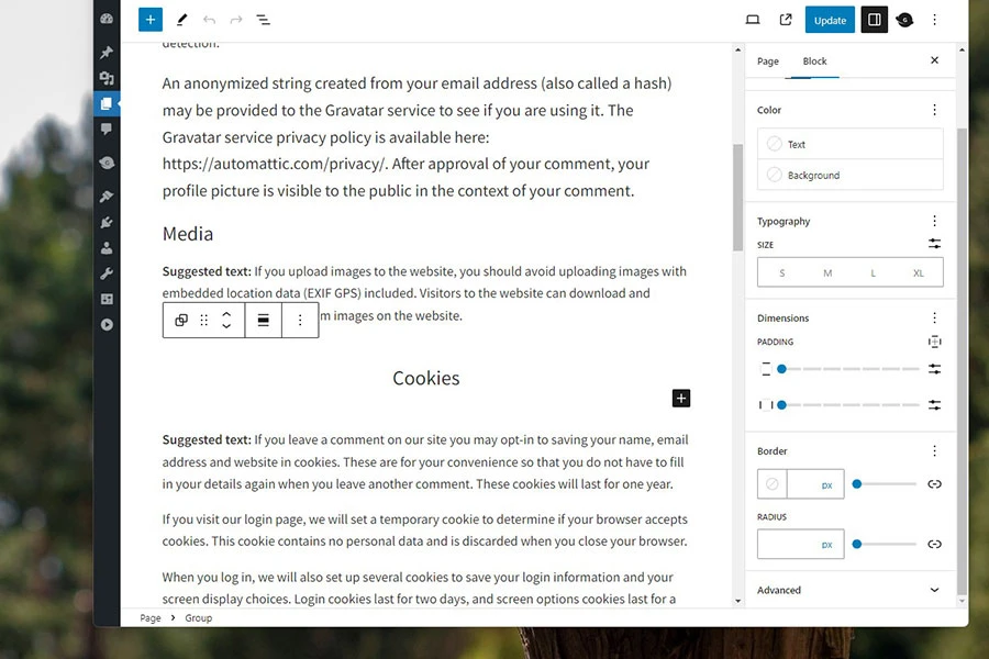 Add padding and border support to Genesis Framework themes