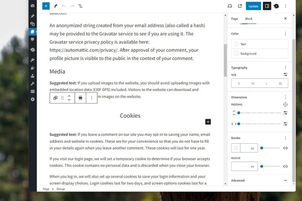 How to enable padding and border settings in Genesis Sample theme